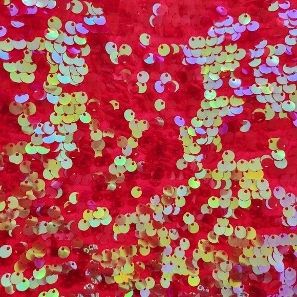 BCBG Max Azria Marta sequin dress, azalea red, sz medium - Picture 6 of 6